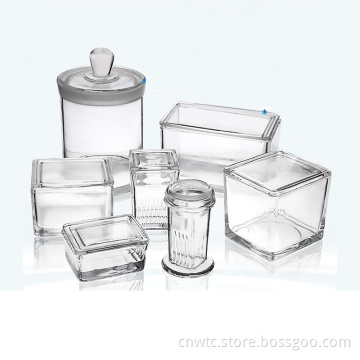 Scientific Laboratory Equipment: Coplin Staining Jars and Racks with 9 Slides, 10 Place, and 26 Place Capacity